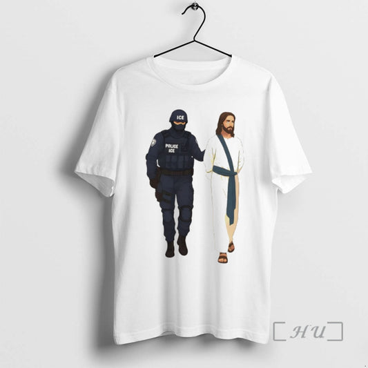 Officials Jesus Arrest Parody Abolish Ice Progressive Political Protest