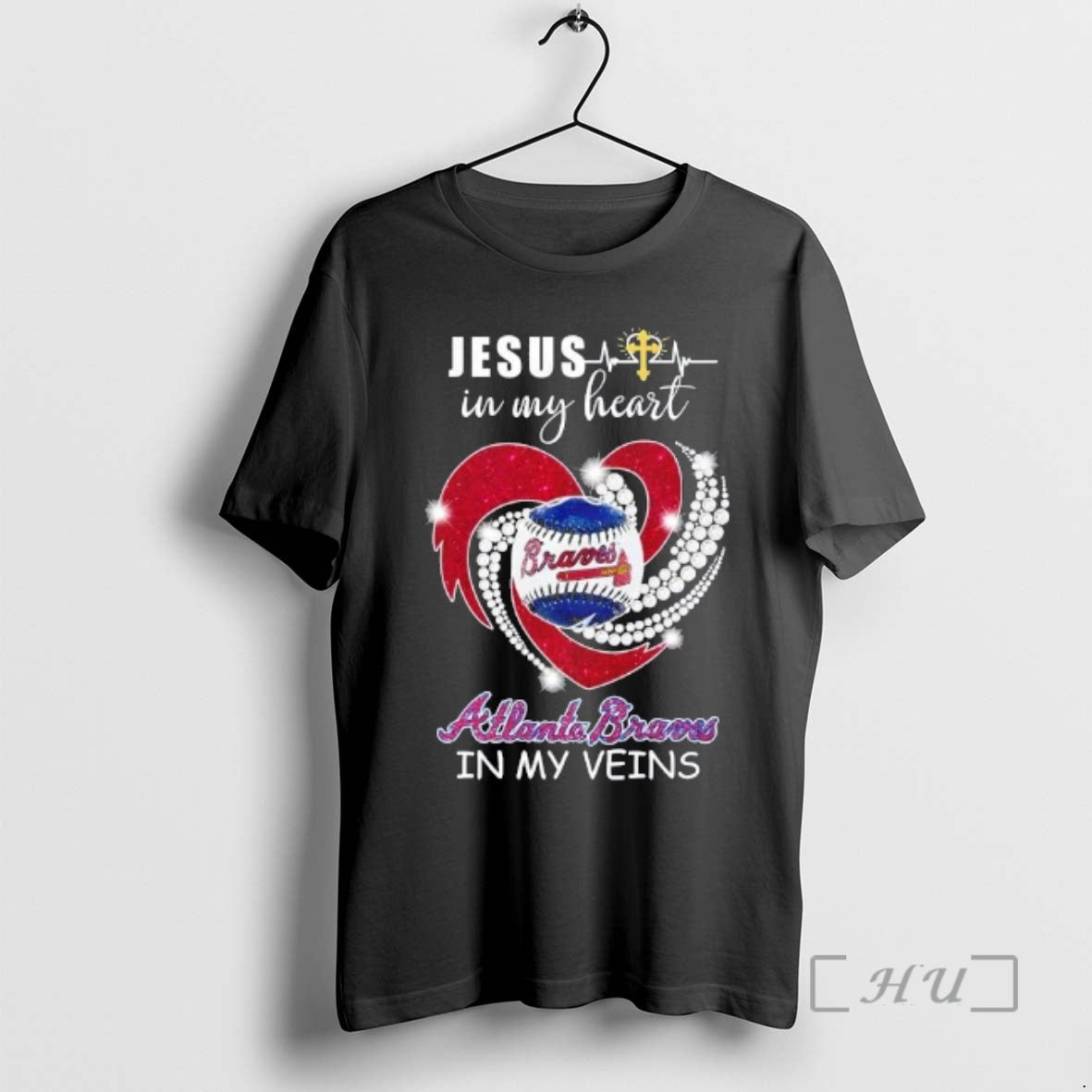 Officials Jesus In My Heart Atlanta Braves In My Veins Diamond Heart Premium T Shirts Hoodie, Sweatshirt | AU18TeeNovaLab.com