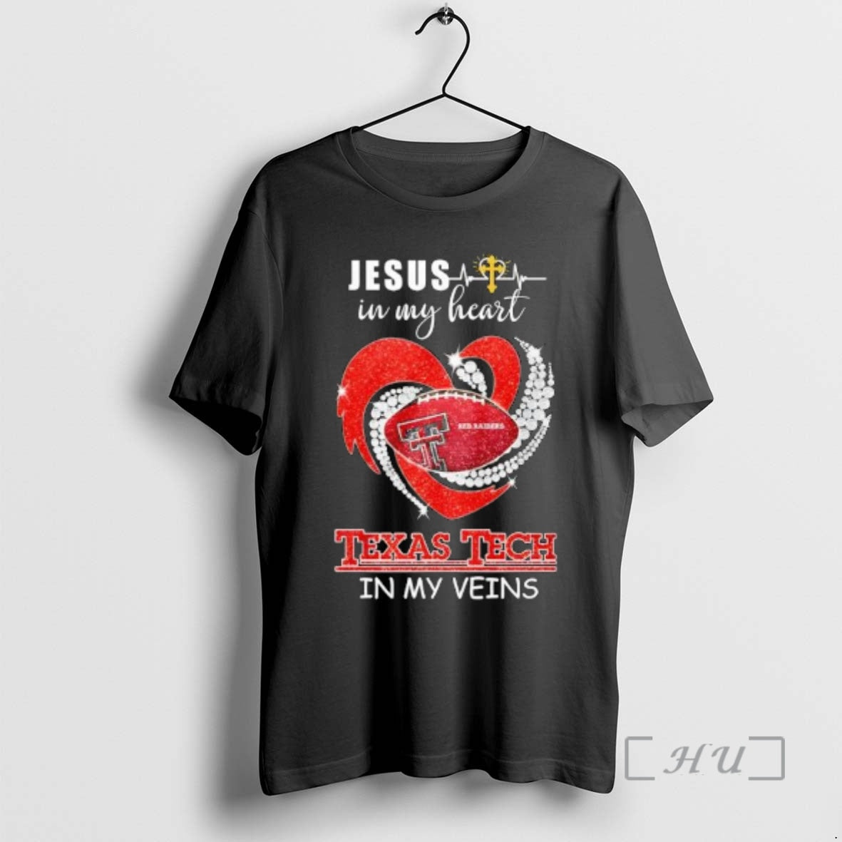Officials Jesus In My Heart Texas Tech Red Raiders In My Veins Premium T Shirts Hoodie, Sweatshirt | AU18TeeNovaLab.com