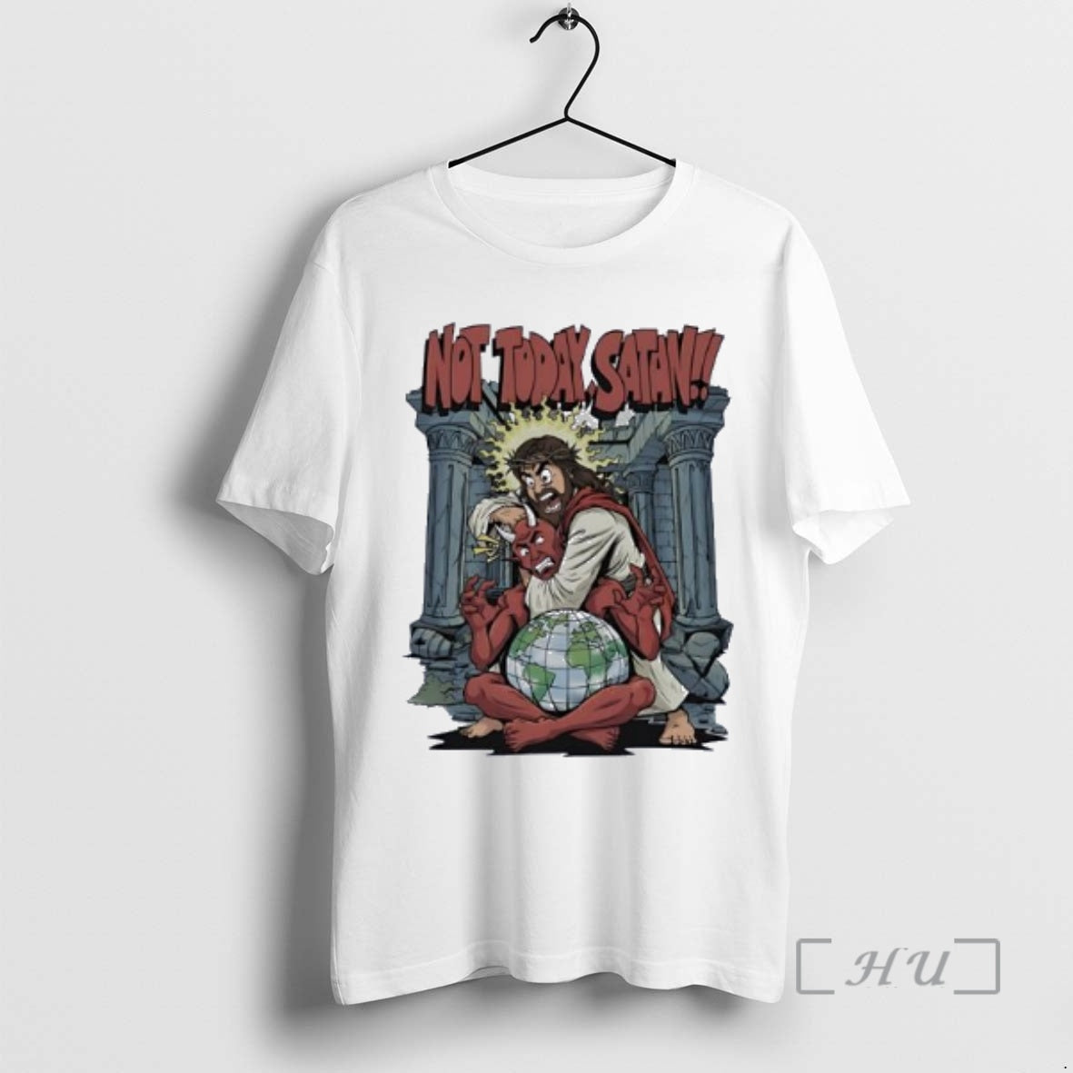 Officials Jesus Strangling Devil Santa Not Today Satan T-Shirts, Hoodie, Sweatshirt | AU18TeeNovaLab.com