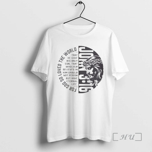 Officials John 3 16 Scripture Jesus Portrait T-Shirts, Hoodie, Sweatshirt | AU18TeeNovaLab.com
