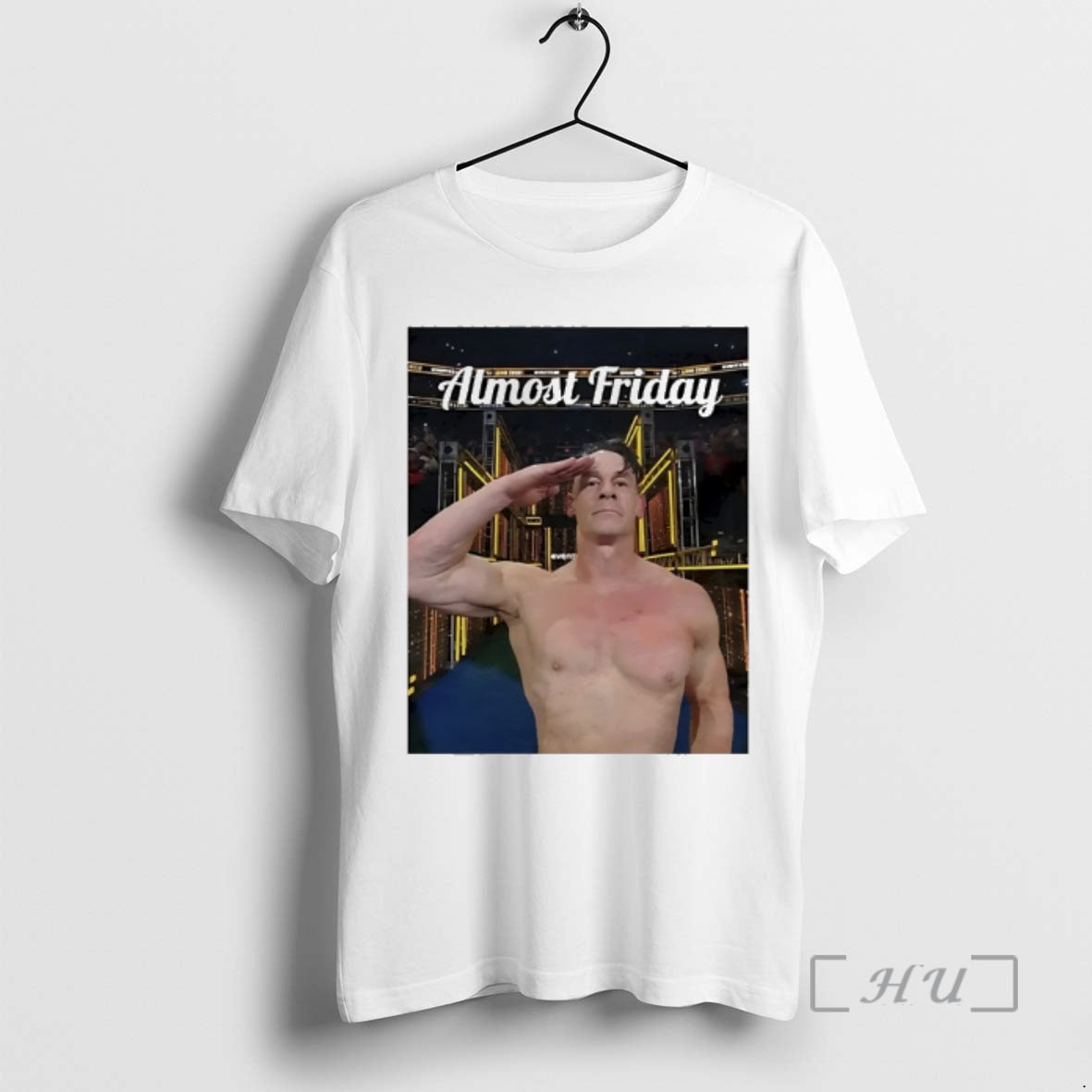 Officials John Cena Salute Almost Friday Photo T-Shirts, Hoodie, Sweatshirt | AU18TeeNovaLab.com