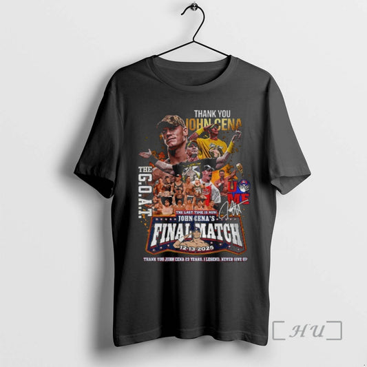 Officials John Cena Thank You The Goat The Last Time Is Now Final Match 12 T-Shirts, Hoodie, Sweatshirt | AU18TeeNovaLab.com