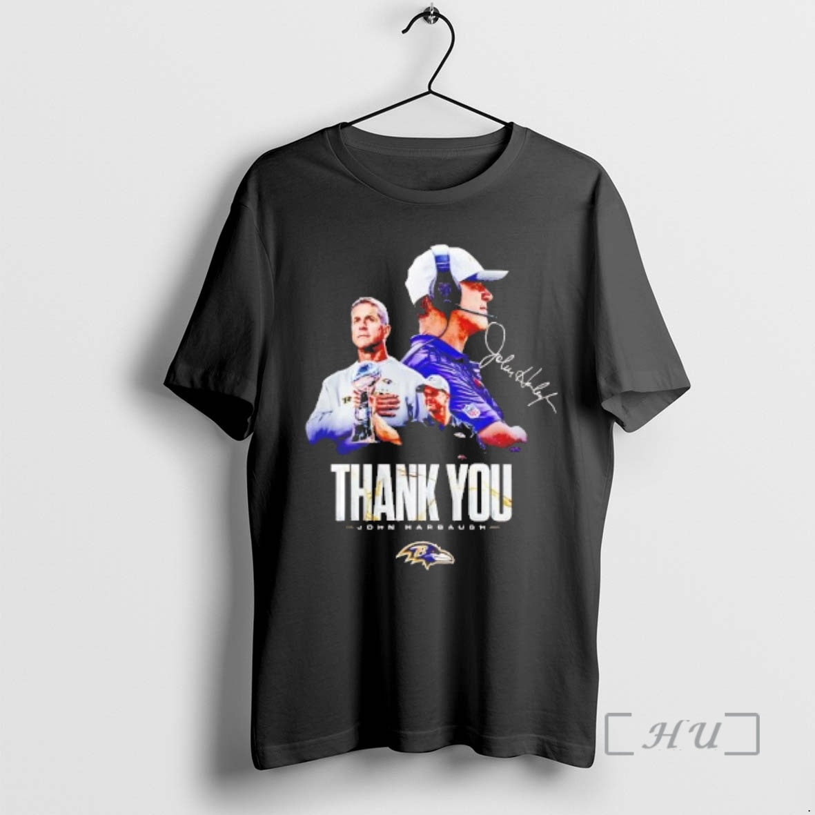 Officials John Harbaugh Thank You Ravens Coach Signature T-Shirts, Hoodie, Sweatshirt | AU18TeeNovaLab.com