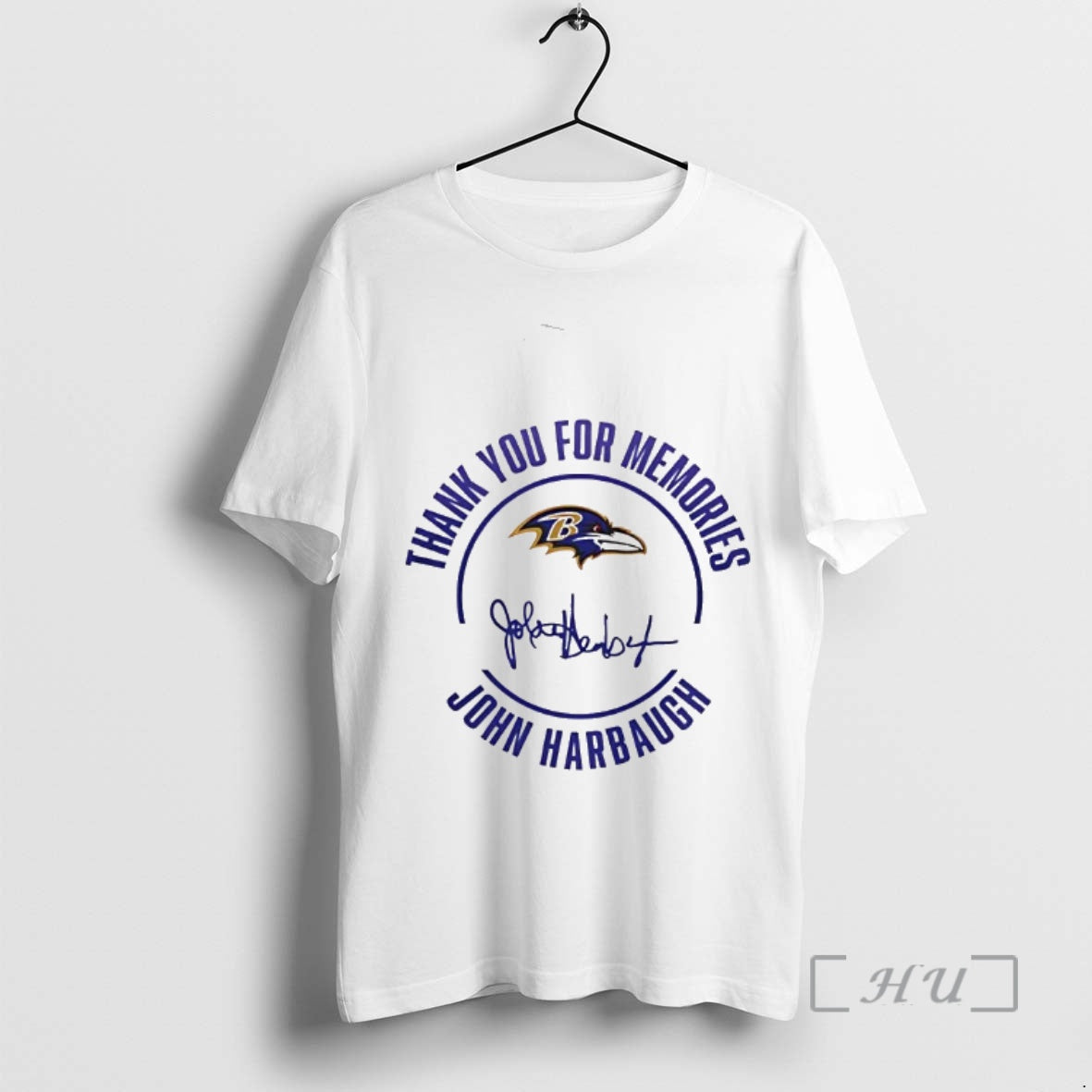 Officials John Harbaugh Thank You For Memories Signature T-Shirts, Hoodie, Sweatshirt | AU18TeeNovaLab.com