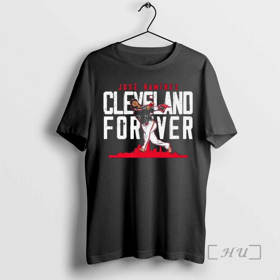 Officials Jose Ramirez Cleveland Forever Cleveland Guardians Baseball Skyline T-Shirts, Hoodie, Sweatshirt