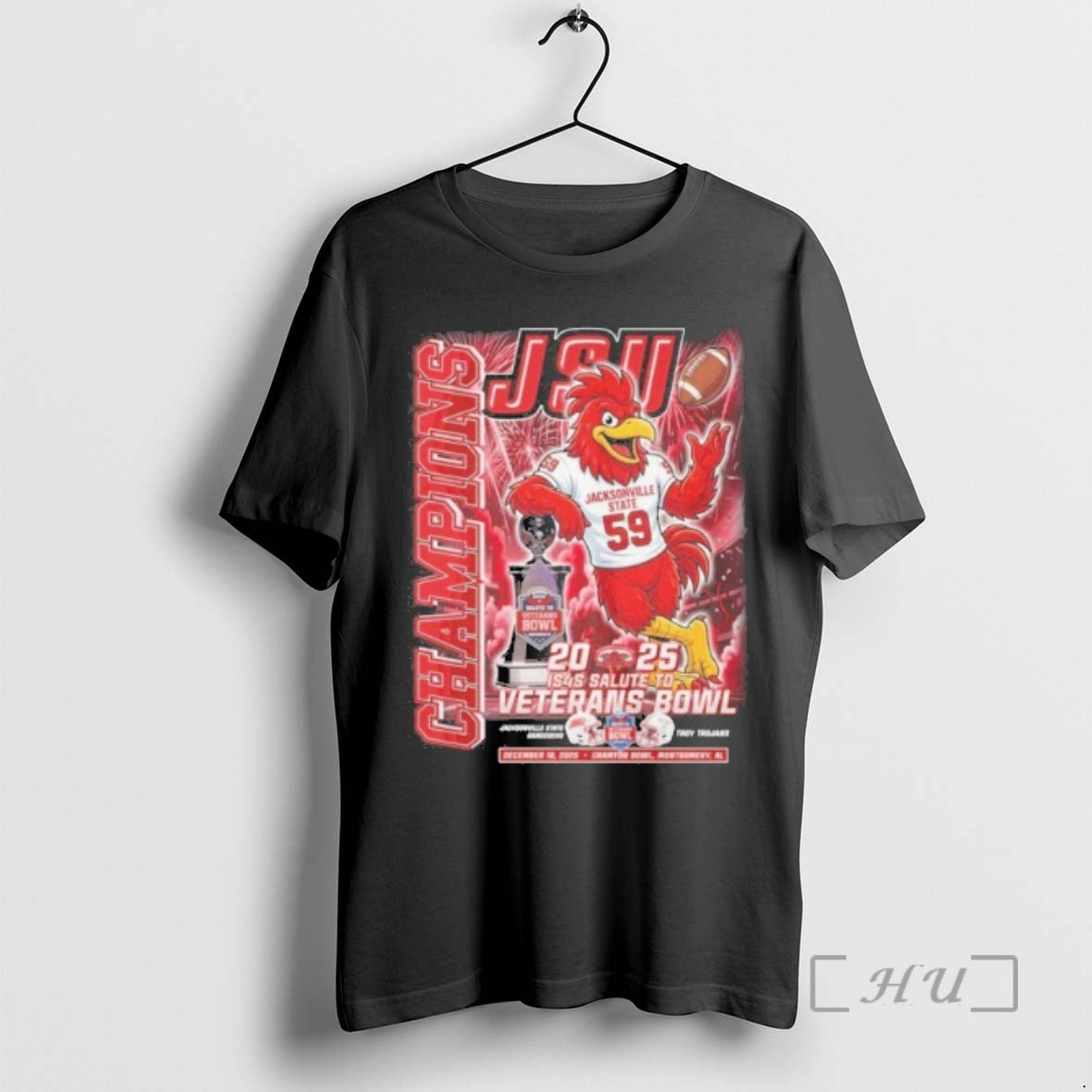 Officials Jsu Champions 2025 Is4s Salute To Vetrans Bowl Mascot T-Shirts, Hoodie, Sweatshirt | AU18TeeNovaLab.com