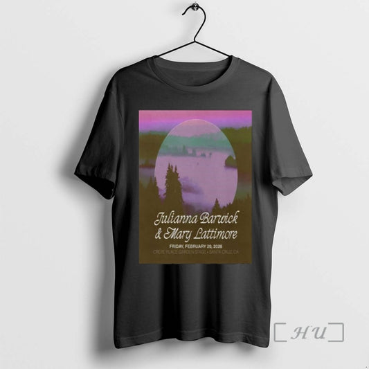 Officials Julianna Barwick With Mary Lattimore Santa Cruz Ca On Feb 20 2026 Tour Premium T-Shirts, Hoodie, Sweatshirt