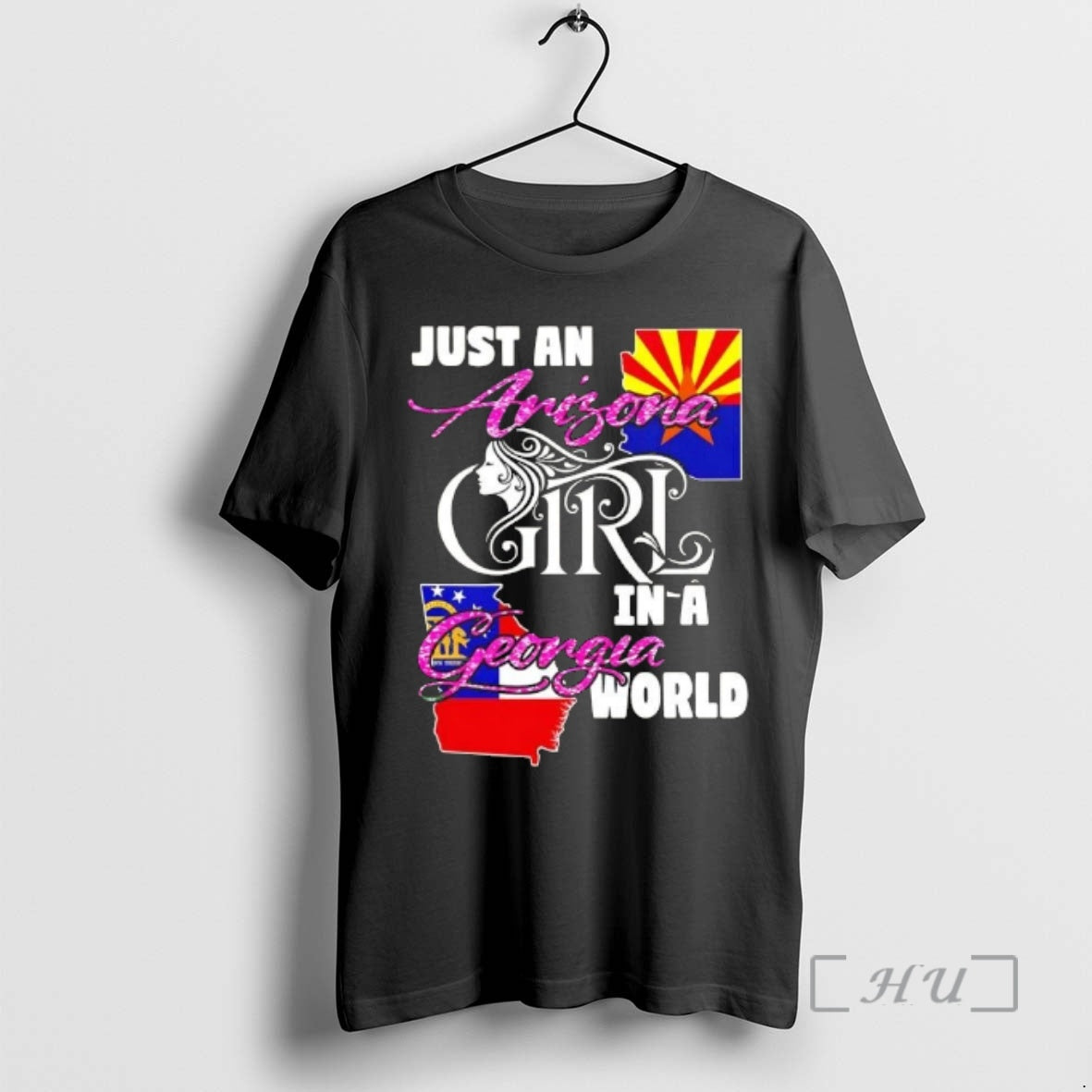 Officials Just An Arizona Girl In A Georgia World T-Shirts, Hoodie, Sweatshirt | AU18TeeNovaLab.com