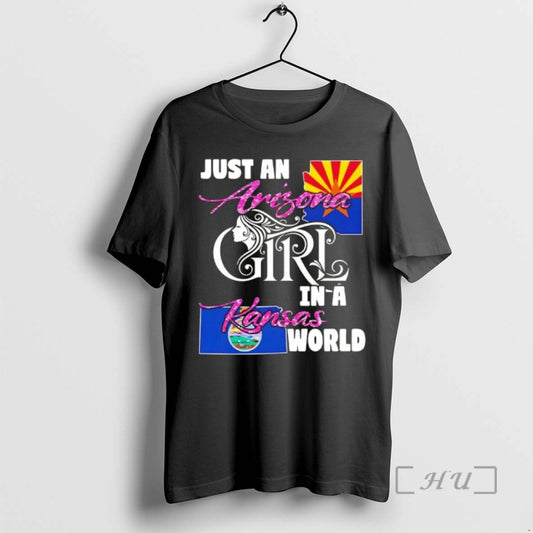 Officials Just An Arizona Girl In A Kansas World T-Shirts, Hoodie, Sweatshirt | AU18TeeNovaLab.com