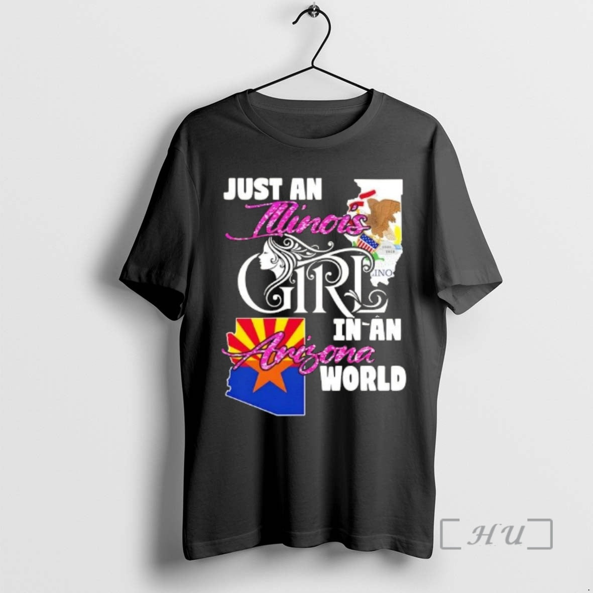 Officials Just An Illinois Girl In A Arizona World T-Shirts, Hoodie, Sweatshirt | AU18TeeNovaLab.com