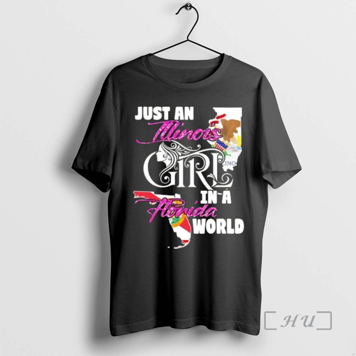 Officials Just An Illinois Girl In A Florida World T-Shirts, Hoodie, Sweatshirt | AU18TeeNovaLab.com