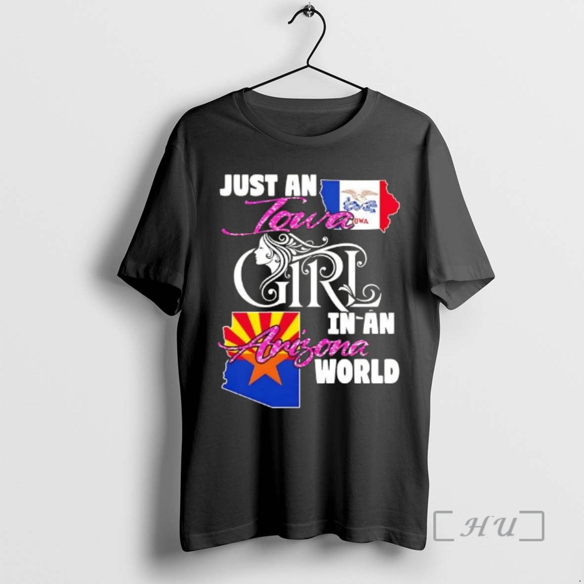 Officials Just An Iowa Girl In A Arizona World T-Shirts, Hoodie, Sweatshirt | AU18TeeNovaLab.com