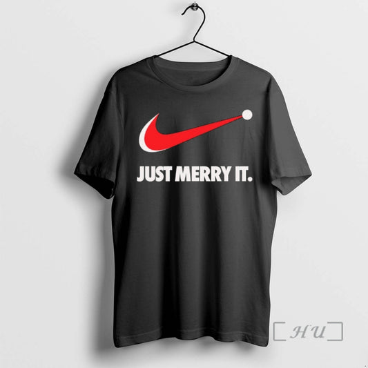 Officials Just Merry It Just Do It Merry Logo Christmas T-Shirts, Hoodie, Sweatshirt | AU18TeeNovaLab.com