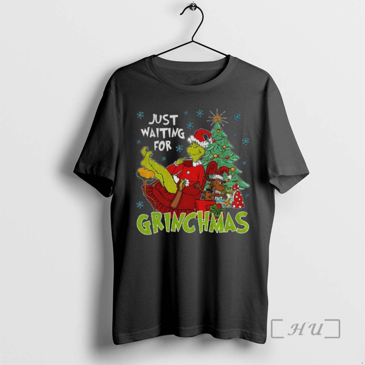 Officials Just Waiting For Grinchmas The Grinch Christmas T-Shirts, Hoodie, Sweatshirt | AU18TeeNovaLab.com