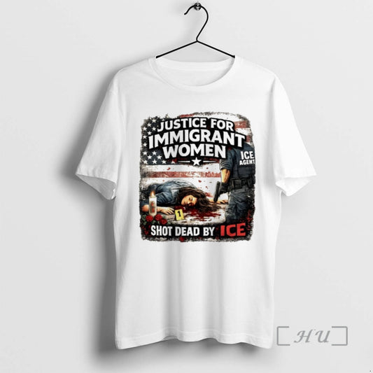 Officials Justice For Immigrant Women Shot Dead By Ice T-Shirts, Hoodie, Sweatshirt | AU18TeeNovaLab.com