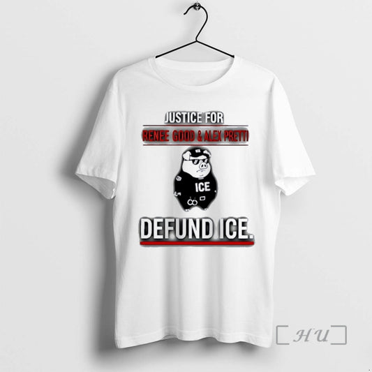 Officials Justice For Renee Good And Alex Pretti Defund Ice Pig Premium T Shirts Sweater Hoodie, Sweatshirt