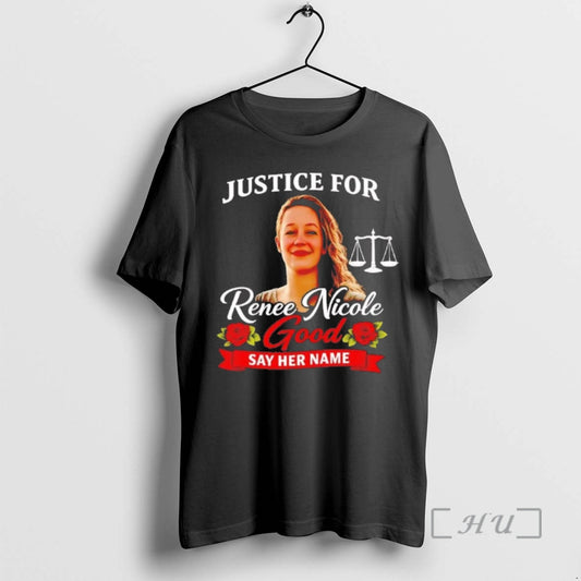 Officials Justice For Renee Nicole Good Say Her Name Memorial T-Shirts, Hoodie, Sweatshirt | AU18TeeNovaLab.com