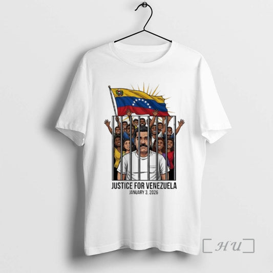 Officials Justice For Venezuela January 3rd 2026 Graphic T-Shirts, Hoodie, Sweatshirt | AU18TeeNovaLab.com