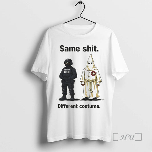 Officials Kkk Same Shit Different Costume Anti Fascist Abolish Ice T-Shirts, Hoodie, Sweatshirt | AU18TeeNovaLab.com