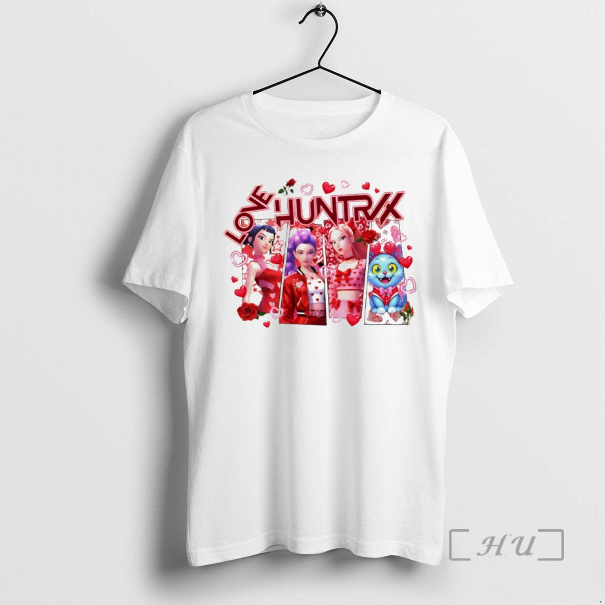 Officials Kpop Demon Hunters Love Huntrix Heart Valentines Day 2026 T-Shirts, Hoodie, Sweatshirt | AU18TeeNovaLab.com