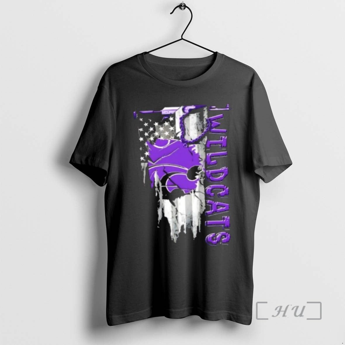 Officials Kansas State Wildcats Football Battle Shattered Usa Flag Rip Design Premium T Shirts Sweater Hoodie, Sweatshirt