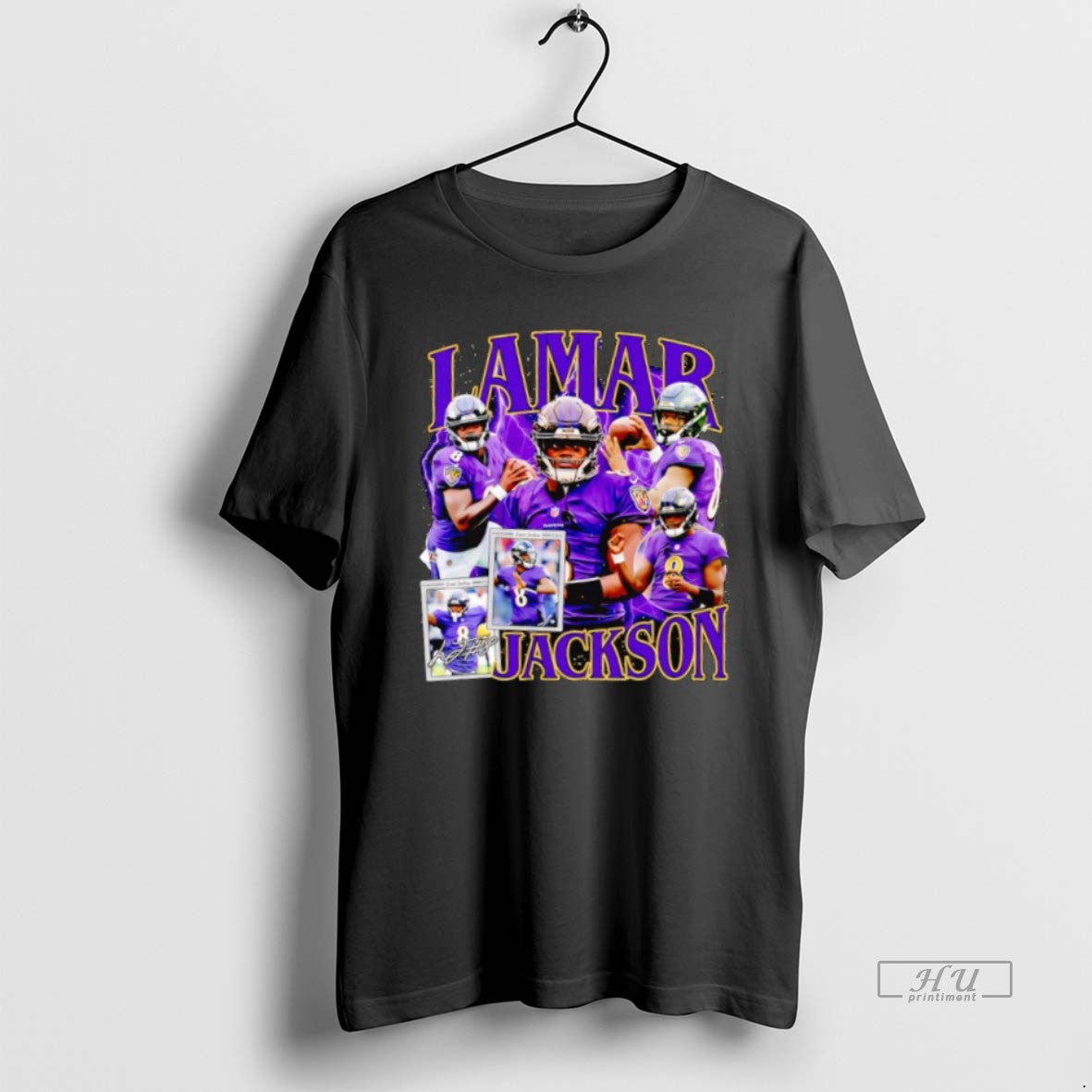 Officials Lamar Jackson Baltimore Ravens Signature Logo