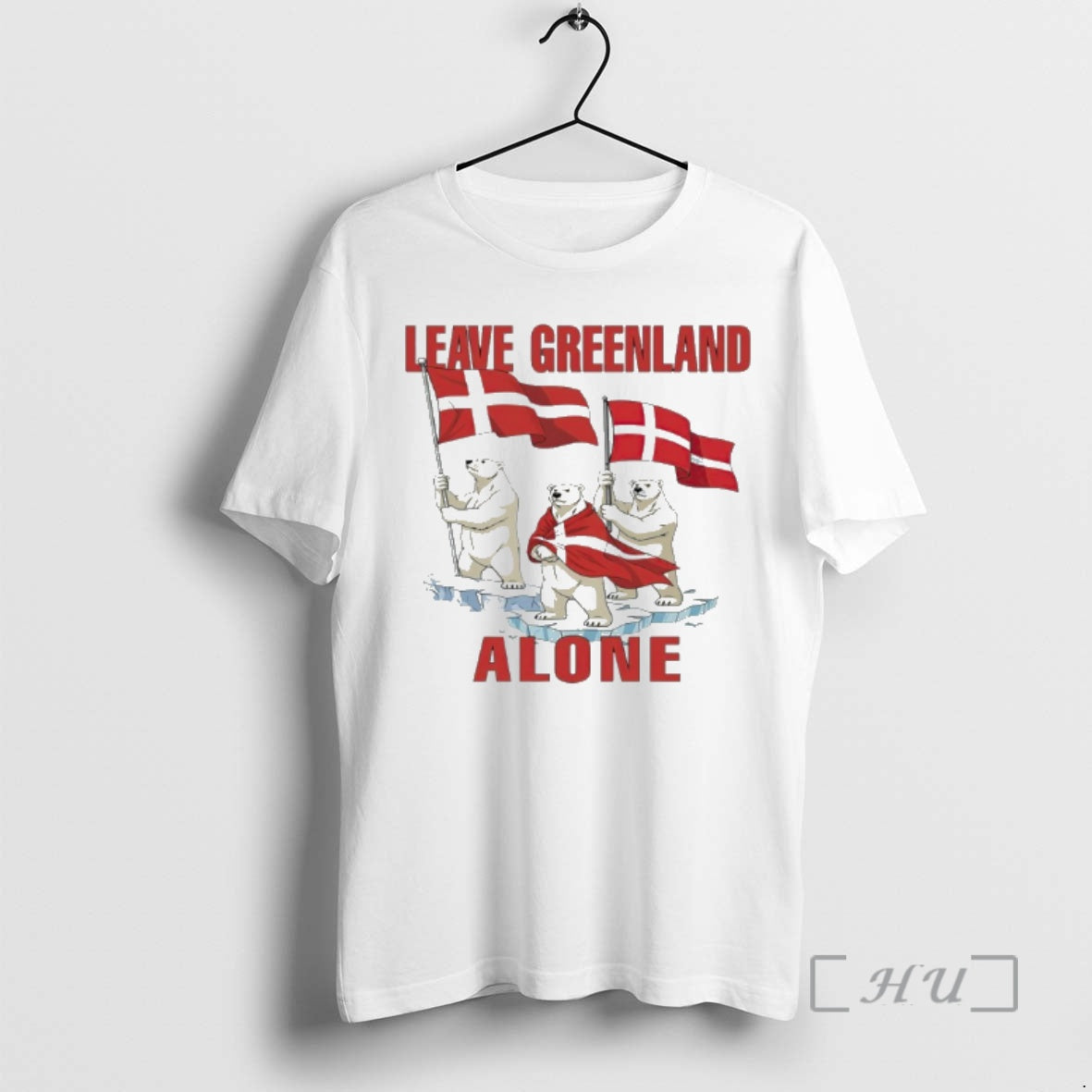 Officials Leave Greenland Alone Polar Bear With Greenland Flag T-Shirts, Hoodie, Sweatshirt | AU18TeeNovaLab.com