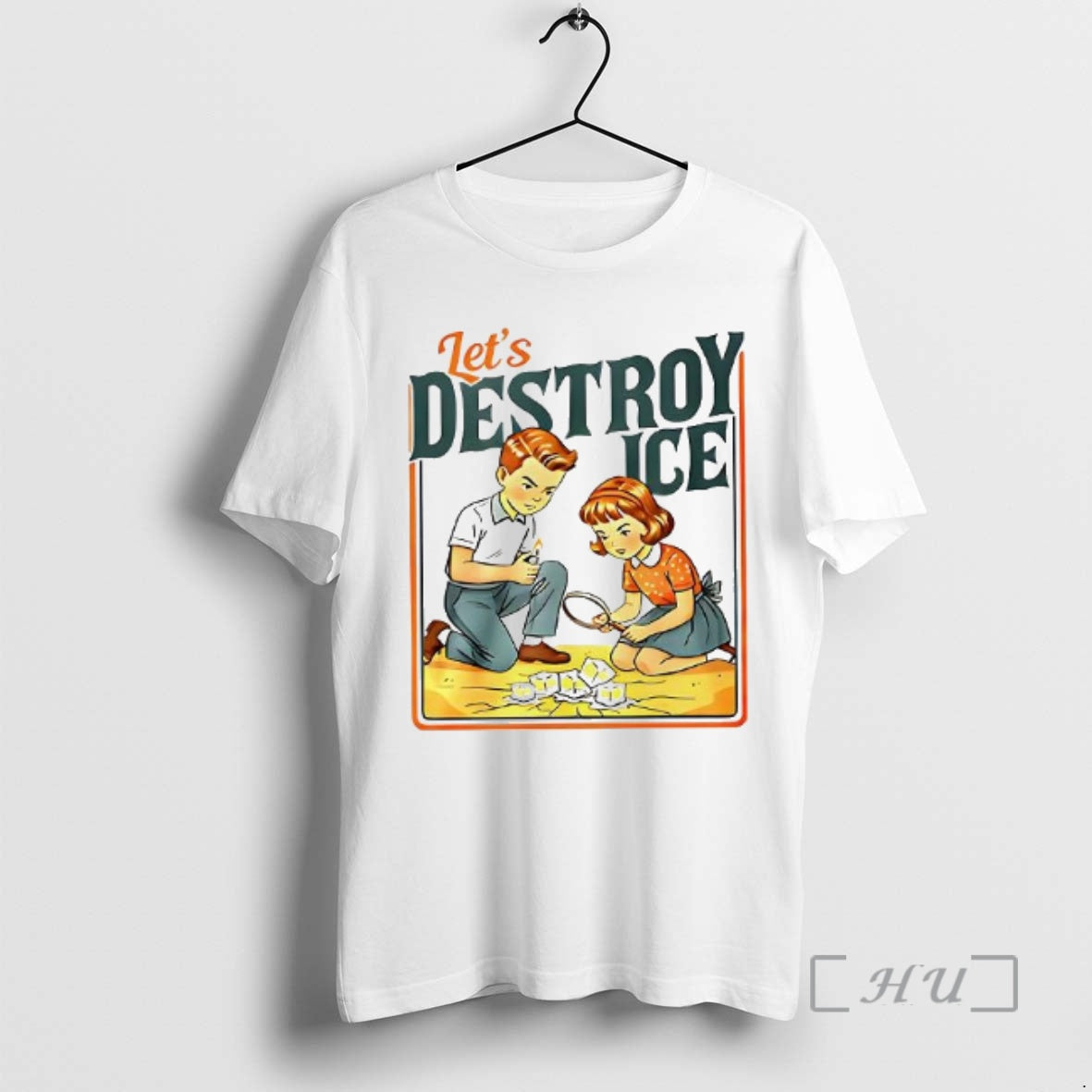Officials Lets Destroy Ice Abolish Ice Caricature Retro Woman T-Shirts, Hoodie, Sweatshirt | AU18TeeNovaLab.com