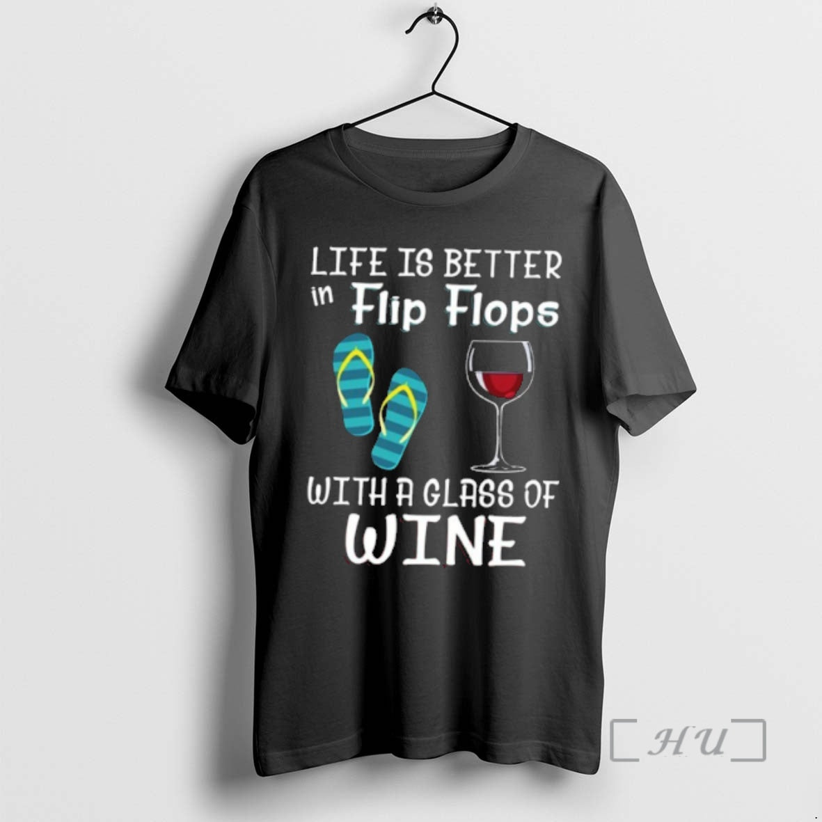 Officials Life Is Better In Flip Flops With A Glass Of Wine Premium T Shirts Hoodie, Sweatshirt | AU18TeeNovaLab.com