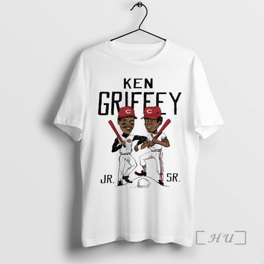 Like Father Like Son Ken Griffey Father And Son Cincinnati Reds Caricature