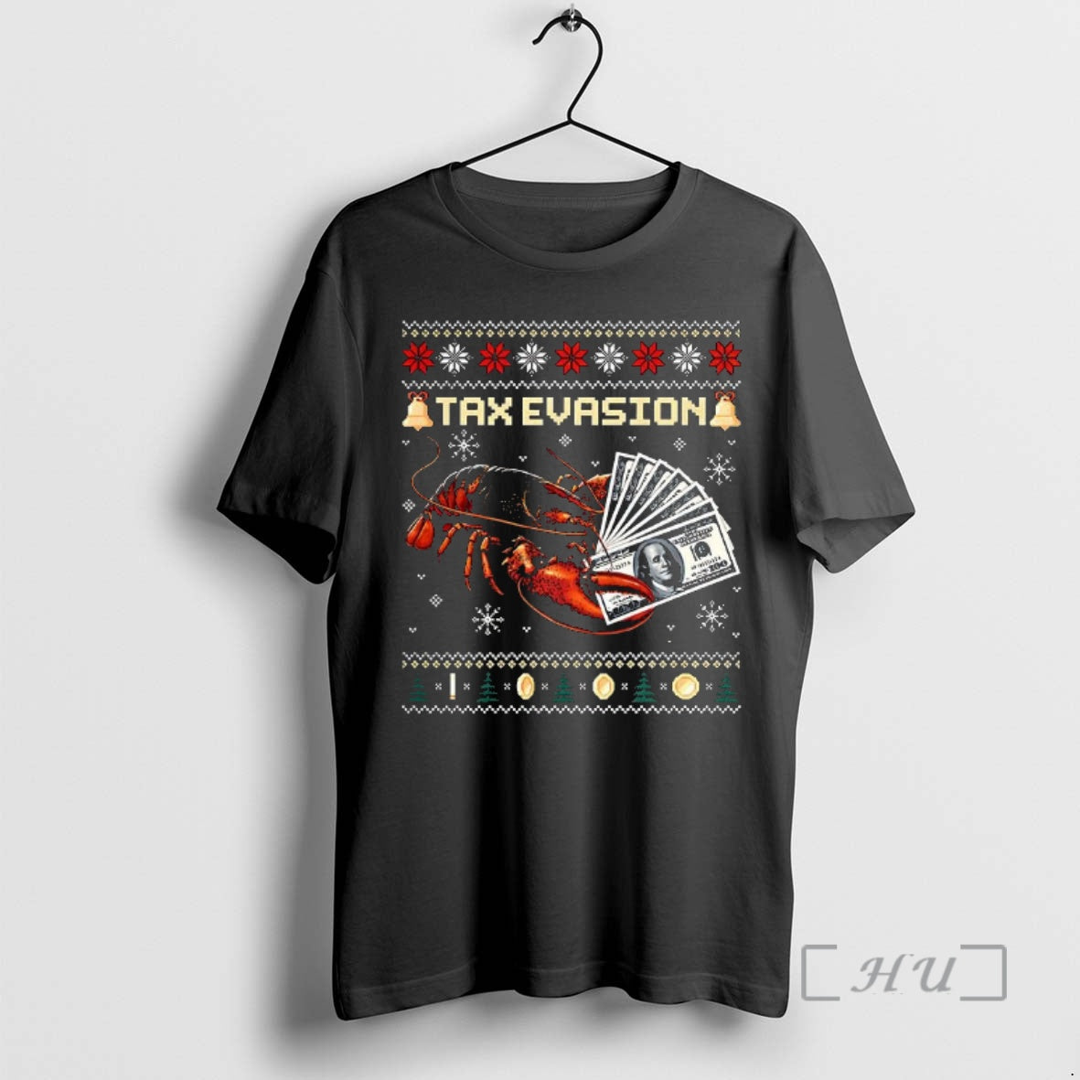 Officials Lobster Tax Evasion Meme Ugly Christmas T-Shirts, Hoodie, Sweatshirt | AU18TeeNovaLab.com