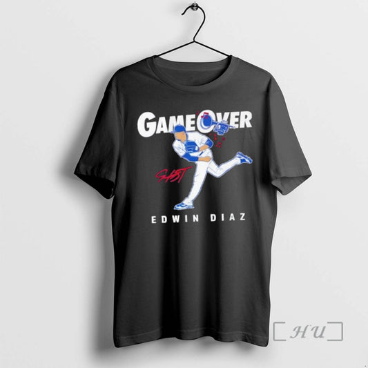 Officials Los Angeles Dodgers Baseball Edwin Diaz Game Over Signature T-Shirts, Hoodie, Sweatshirt | AU18TeeNovaLab.com