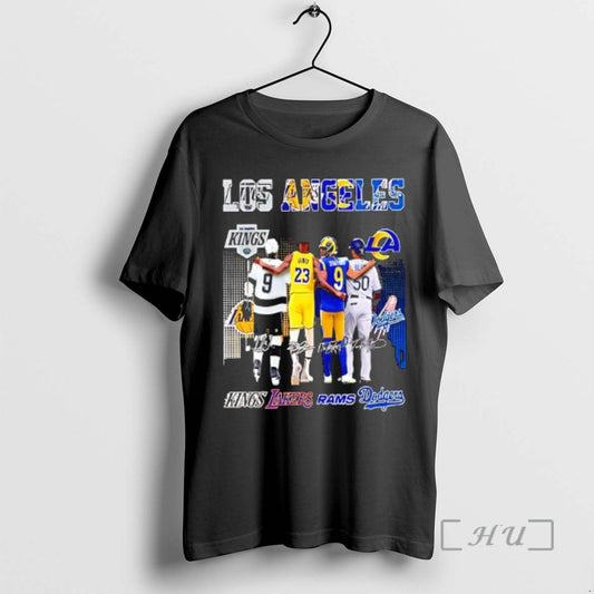 Officials Los Angeles Professional Sports Teams And Players Kings Lakers Rams And Dodgers Premium T-Shirts, Hoodie,...