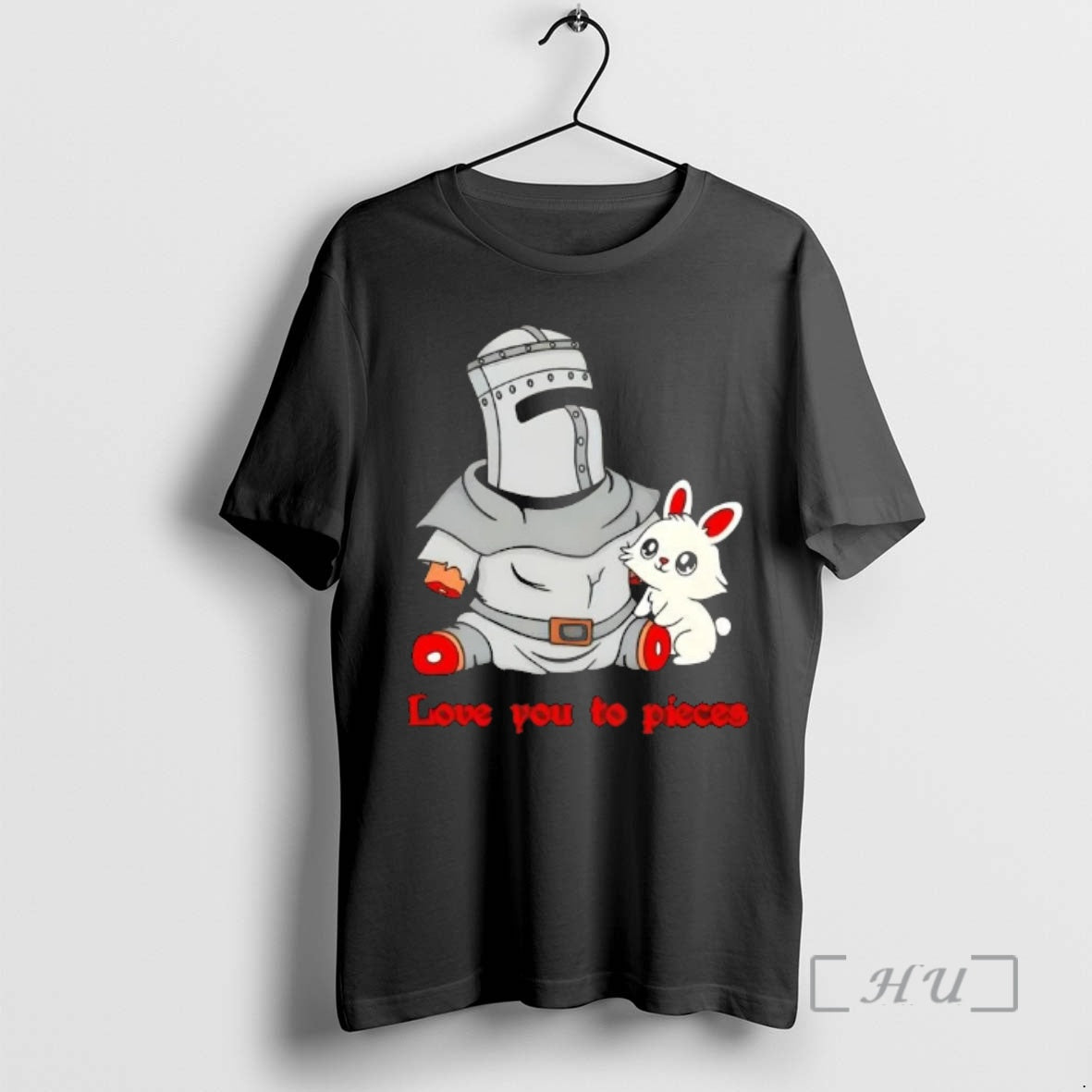 Officials Love You To Pieces Knight And Bunny Cartoon T-Shirts, Hoodie, Sweatshirt | AU18TeeNovaLab.com
