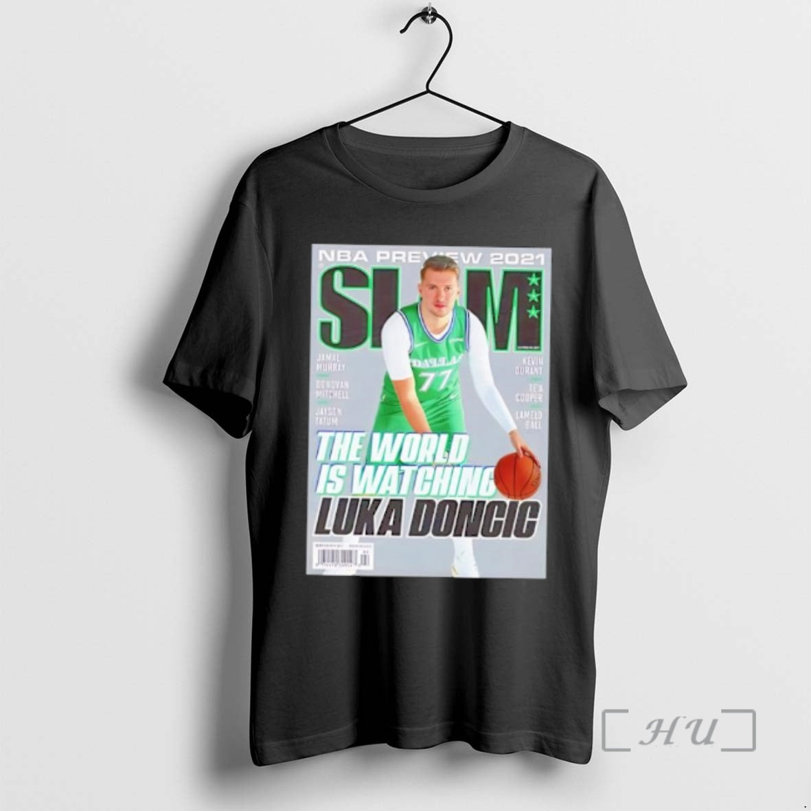 Officials Luka Doncic Mavericks The World Is Watching Slam Cover Nba Basketball Premium T Shirts Hoodie, Sweatshirt