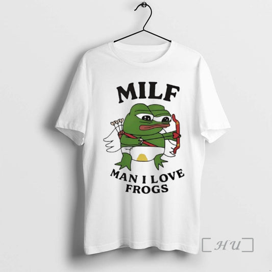 Officials Milf Man I Love Frogs Cupid Pepe T-Shirts, Hoodie, Sweatshirt | AU18TeeNovaLab.com