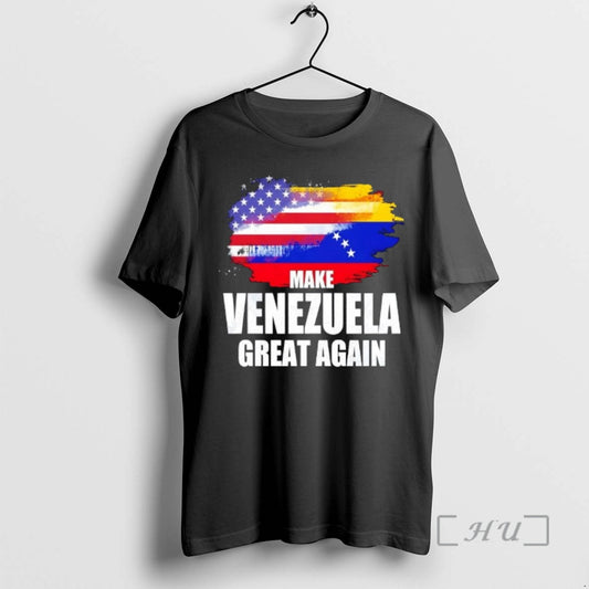 Officials Make Venezuela Great Again Usa Flag Colorful