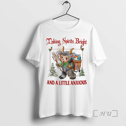 Officials Making Spirits Bright And A Little Anxious Circle T-Shirts, Hoodie, Sweatshirt | AU18TeeNovaLab.com