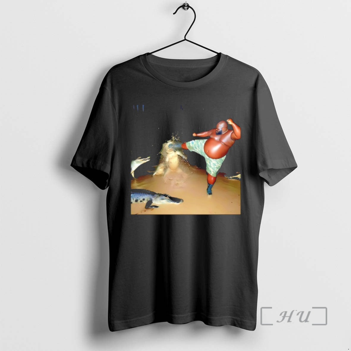 Officials Man Kick Alligator In Swamp Crocodile T-Shirts, Hoodie, Sweatshirt | AU18TeeNovaLab.com