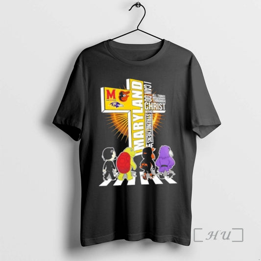 Officials Maryland Sports Mascots I Can Do All Things Through Christ Who Strengthens Me Premium T-Shirts, Hoodie, Sweatshirt