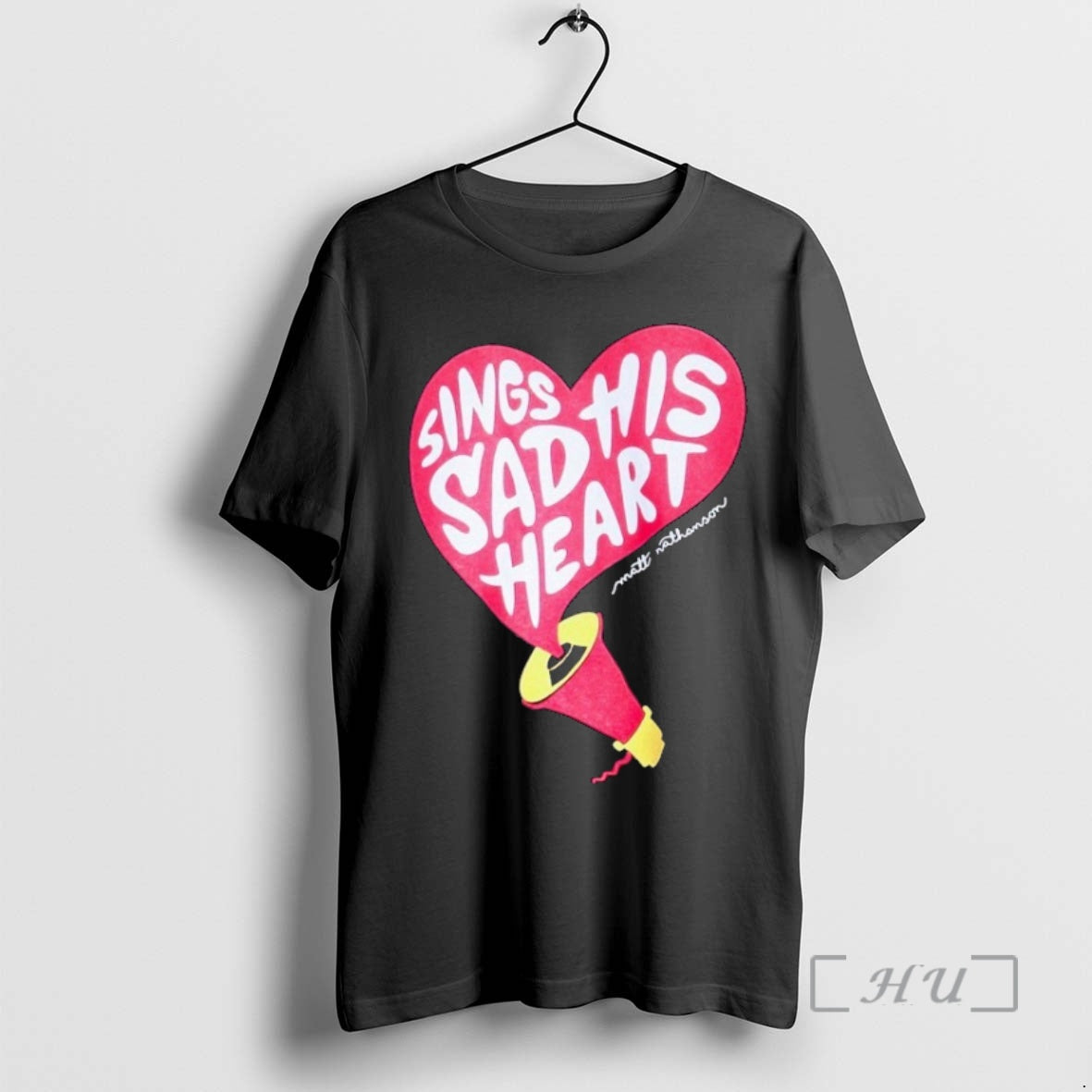 Officials Matt Nathanson Sings His Sad Heart Megaphone T-Shirts, Hoodie, Sweatshirt | AU18TeeNovaLab.com