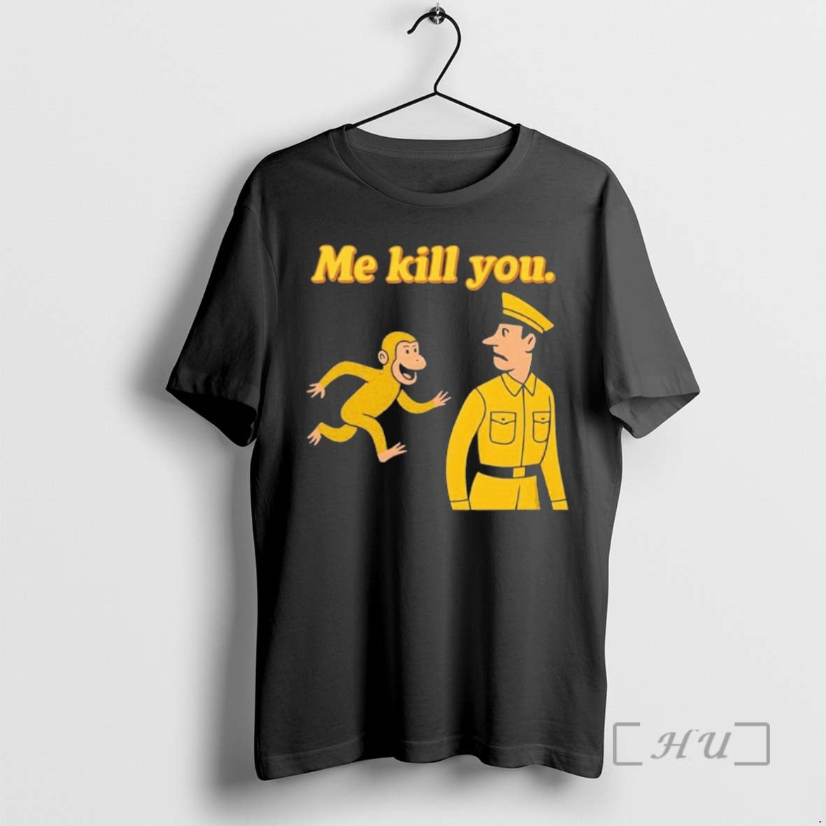 Officials Me Kill You Monkey Cartoon Warning T-Shirts, Hoodie, Sweatshirt | AU18TeeNovaLab.com