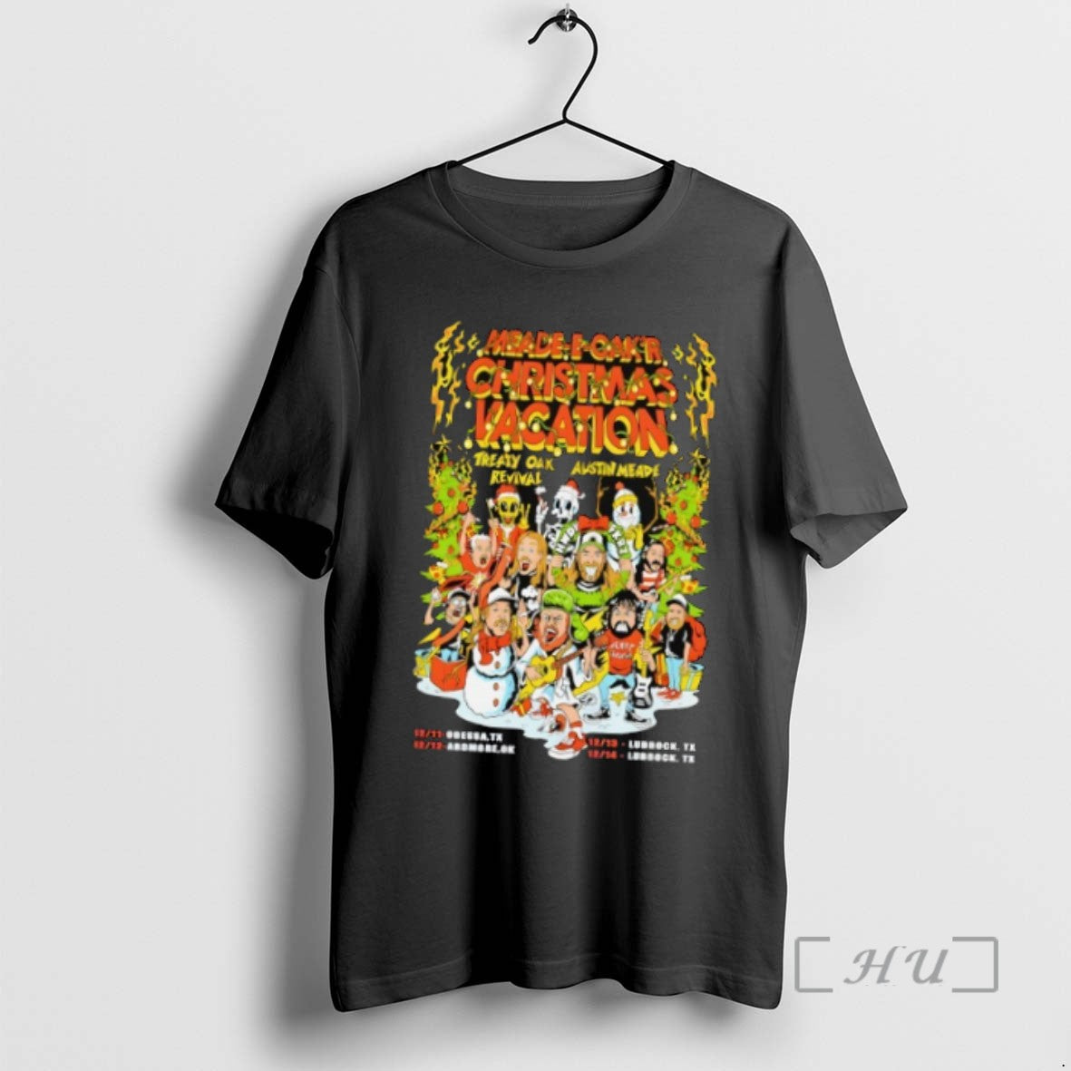 Officials Meade E Oakr Christmas Vacation Dec 12 2025 Ardmore Ok Treaty Oak Revival Shirts