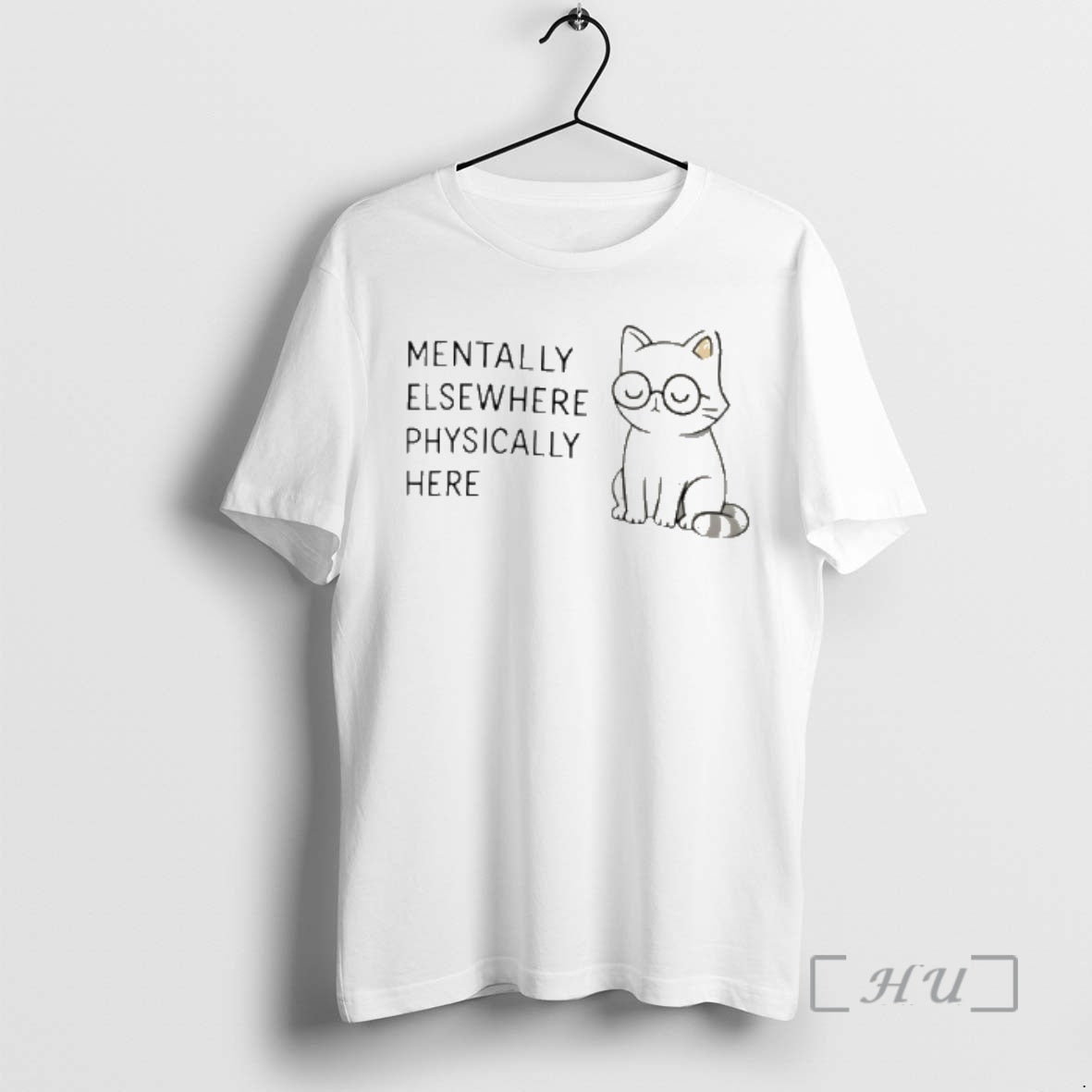 Officials Mentally Elsewhere Physically Here Cat T-Shirts, Hoodie, Sweatshirt | AU18TeeNovaLab.com