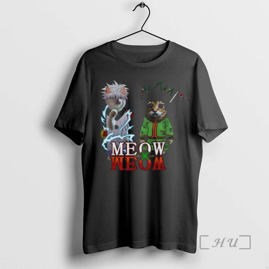Officials Meowxmeow Hxh Gonxkillua Cat Anime T-Shirts, Hoodie, Sweatshirt | AU18TeeNovaLab.com