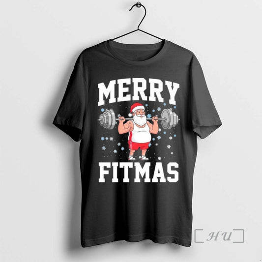 Officials Merry Fitmas Santa Claus T-Shirts, Hoodie, Sweatshirt | AU18TeeNovaLab.com