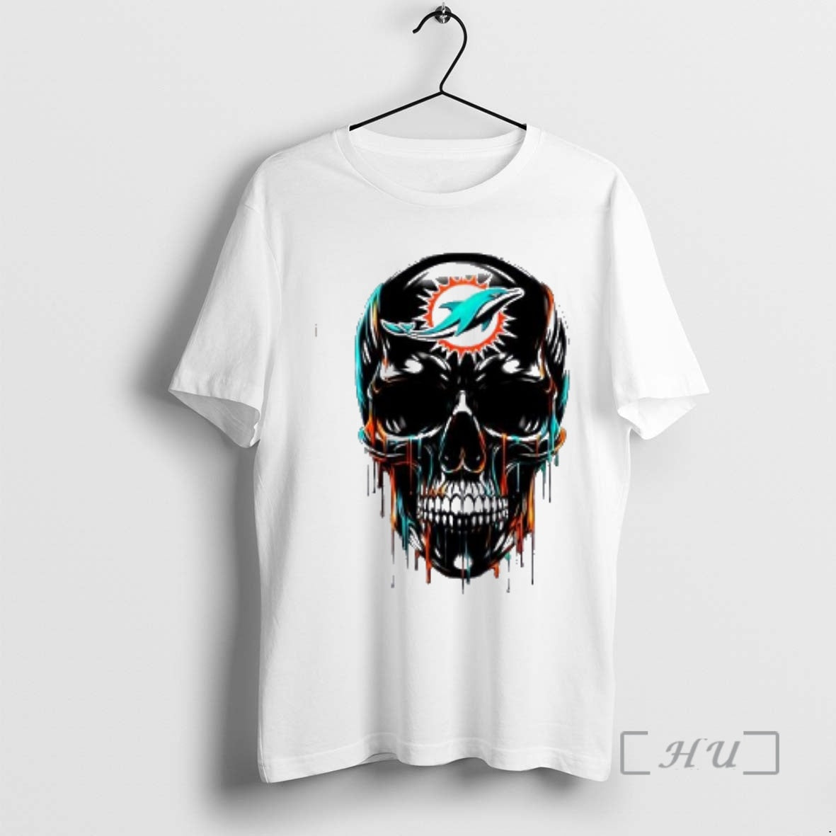 Officials Miami Dolphins Skull Black Art T-Shirts, Hoodie, Sweatshirt | AU18TeeNovaLab.com