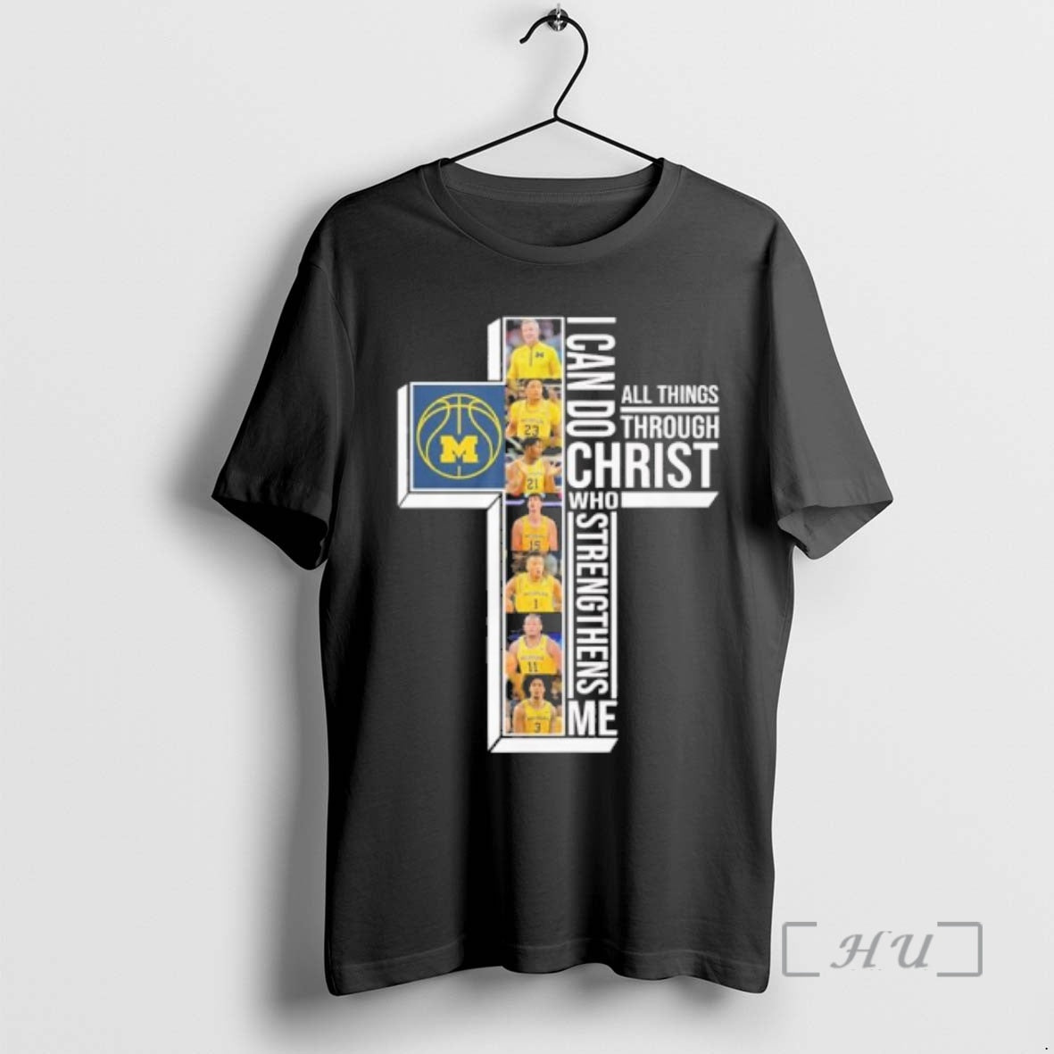 Officials Michigan Mens Basketball I Can Do All Things Through Christ Who Strengthens Me Premium T-Shirts, Hoodie, Sweatshirt