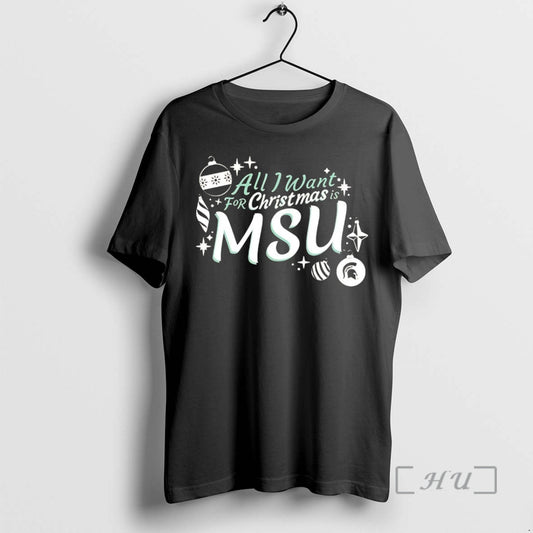 Officials Michigan State Spartans All I Want For Christmas T-Shirts, Hoodie, Sweatshirt | AU18TeeNovaLab.com